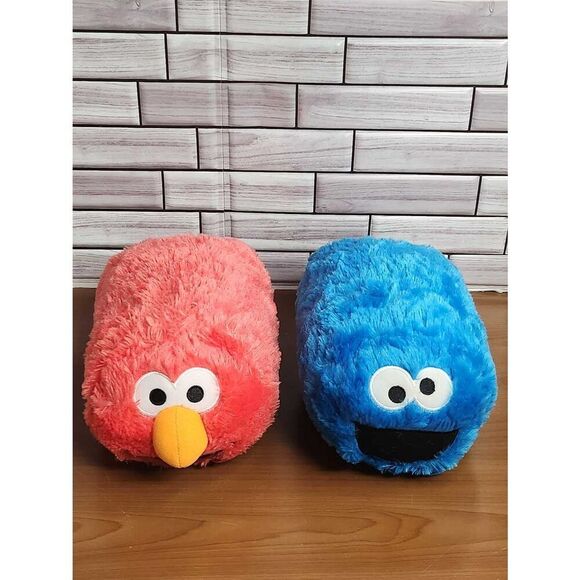 Sesame Street 50th Anniversary Stackable Cookie Monster and Elmo Plush #A62 - Picture 1 of 8